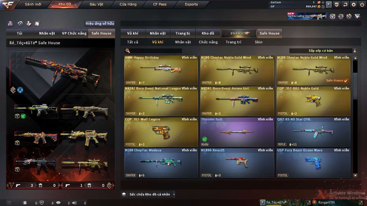 shop acc cf uy tin gia re